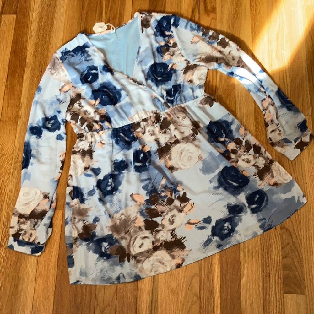 Pinkblush Floral Maternity mini dress XL NWT - Picture 8 of 12